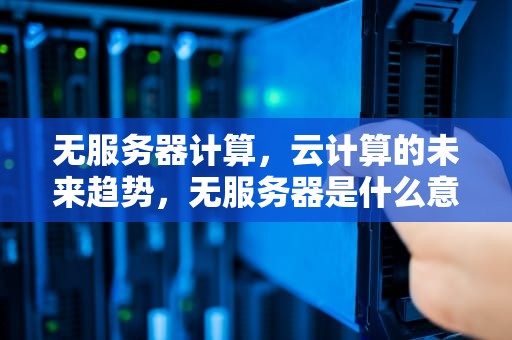 无服务器计算，云计算的未来趋势，无服务器是什么意思