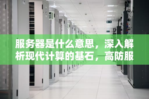 服务器是什么意思，深入解析现代计算的基石，高防服务器什么意思