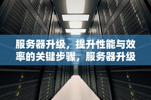 服务器升级，提升性能与效率的关键步骤，服务器升级调整中暂不支持开播