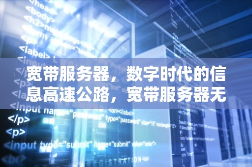 宽带服务器，数字时代的信息高速公路，宽带服务器无响应