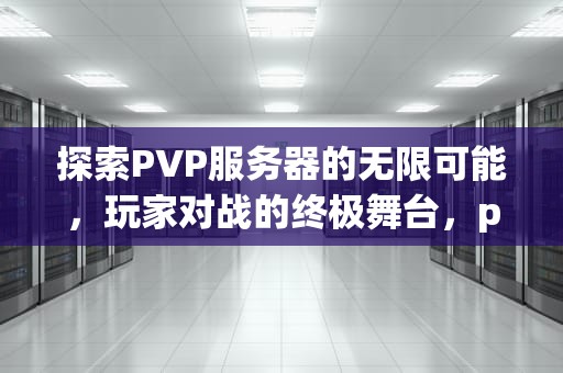 探索PVP服务器的无限可能，玩家对战的终极舞台，pvp服务器是什么意思