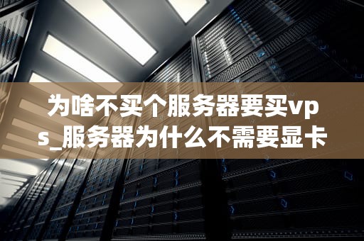 为啥不买个服务器要买vps_服务器为什么不需要显卡_为什么选择VPS而非服务器？