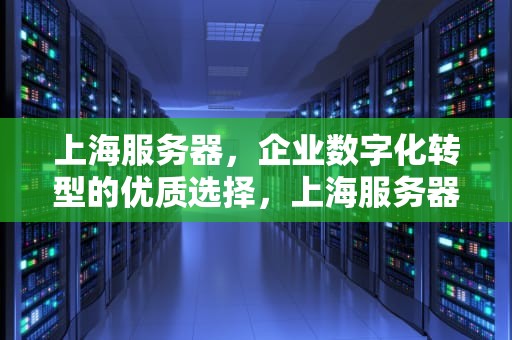 上海服务器，企业数字化转型的优质选择，上海服务器负载过高怎么解决
