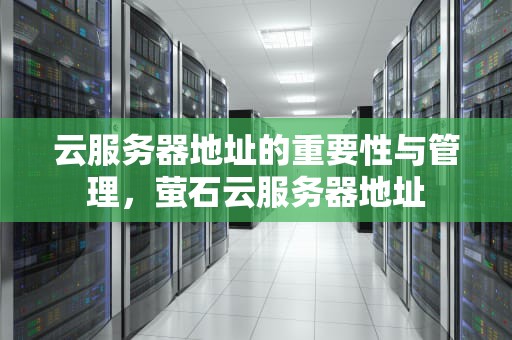 云服务器地址的重要性与管理，萤石云服务器地址