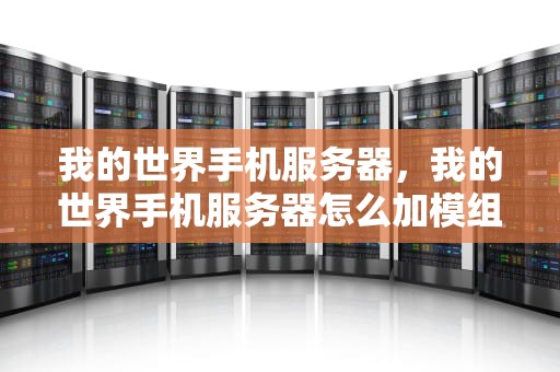 我的世界手机服务器，我的世界手机服务器怎么加模组