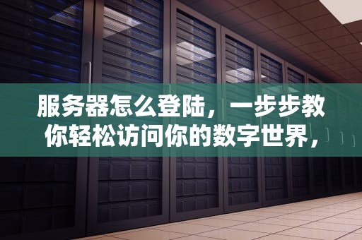 服务器怎么登陆，一步步教你轻松访问你的数字世界，海康存储服务器怎么登陆