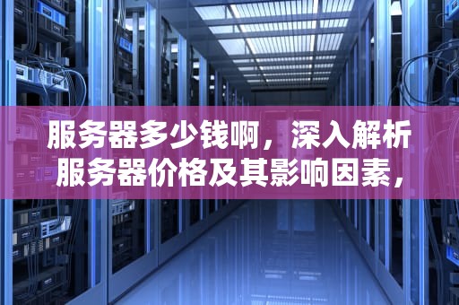 服务器多少钱啊，深入解析服务器价格及其影响因素，服务器多少钱啊一个