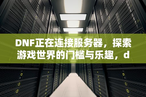 DNF正在连接服务器，探索游戏世界的门槛与乐趣，dnf正在连接服务器 就是进不去