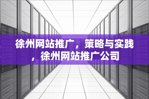 徐州网站推广，策略与实践，徐州网站推广公司