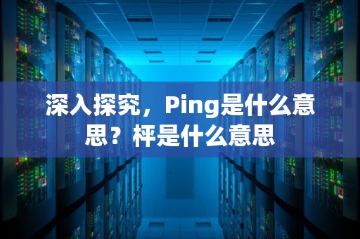 深入探究，Ping是什么意思？枰是什么意思