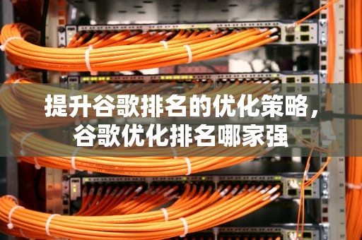 提升谷歌排名的优化策略，谷歌优化排名哪家强