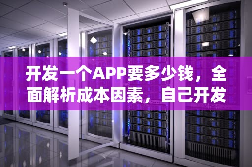 开发一个APP要多少钱，全面解析成本因素，自己开发一个app要多少钱