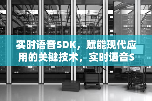 实时语音SDK，赋能现代应用的关键技术，实时语音SDK