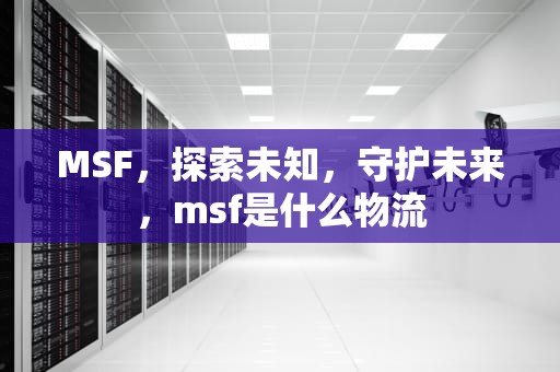 MSF，探索未知，守护未来，msf是什么物流