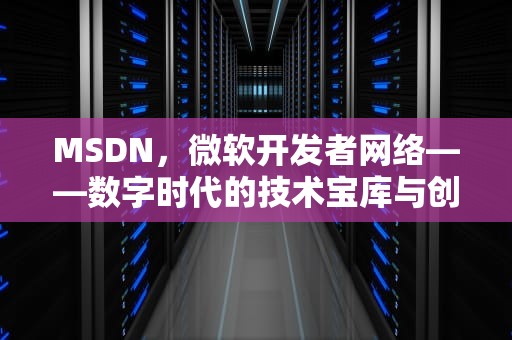 MSDN，微软开发者网络——数字时代的技术宝库与创新引擎，msdn我告诉你