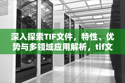 深入探索TIF文件，特性、优势与多领域应用解析，tif文件用什么软件打开
