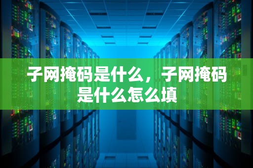 子网掩码是什么，子网掩码是什么怎么填