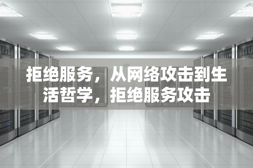 拒绝服务，从网络攻击到生活哲学，拒绝服务攻击