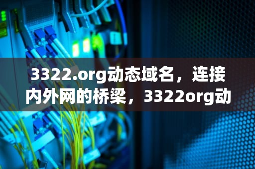 3322.org动态域名，连接内外网的桥梁，3322org动态域名免费吗