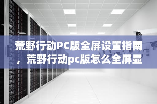 荒野行动PC版全屏设置指南，荒野行动pc版怎么全屏显示