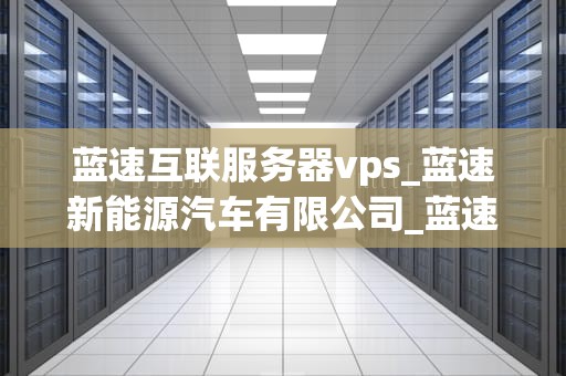 蓝速互联服务器vps_蓝速新能源汽车有限公司_蓝速互联服务器VPS的优势与应用
