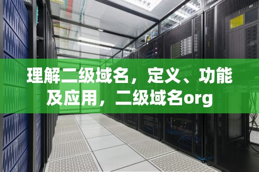 理解二级域名，定义、功能及应用，二级域名org
