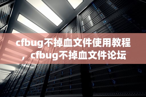cfbug不掉血文件使用教程，cfbug不掉血文件论坛