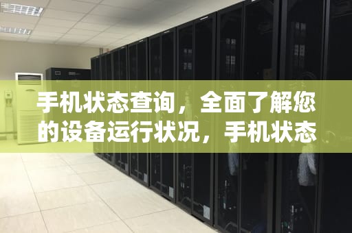 手机状态查询，全面了解您的设备运行状况，手机状态查询系统