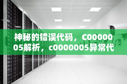 神秘的错误代码，C0000005解析，c0000005异常代码