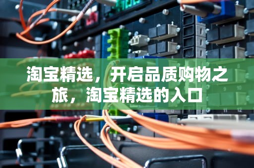 淘宝精选，开启品质购物之旅，淘宝精选的入口