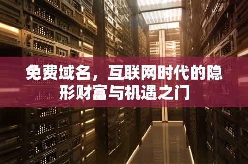 免费域名，互联网时代的隐形财富与机遇之门