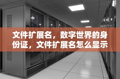 文件扩展名，数字世界的身份证，文件扩展名怎么显示出来