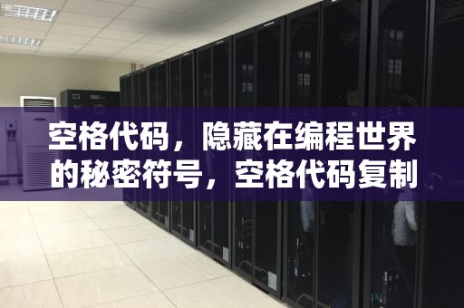 空格代码，隐藏在编程世界的秘密符号，空格代码复制