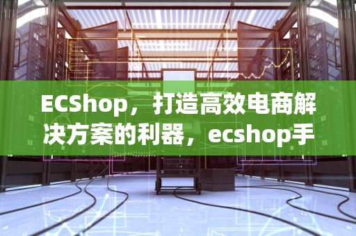 ECShop，打造高效电商解决方案的利器，ecshop手机二级域名