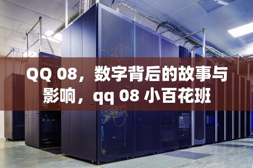 QQ 08，数字背后的故事与影响，qq 08 小百花班