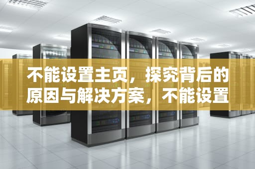 不能设置主页，探究背后的原因与解决方案，不能设置主页怎么办