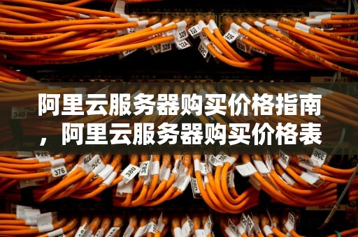 阿里云服务器购买价格指南，阿里云服务器购买价格表