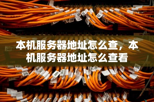 本机服务器地址怎么查，本机服务器地址怎么查看