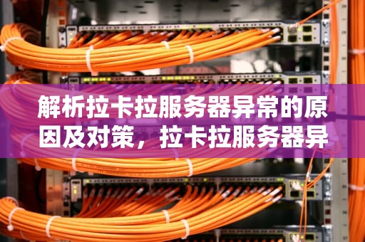 解析拉卡拉服务器异常的原因及对策，拉卡拉服务器异常怎么回事