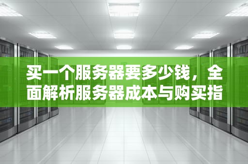 买一个服务器要多少钱，全面解析服务器成本与购买指南，买一个服务器要多少钱?