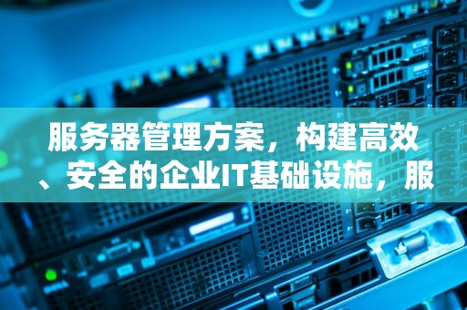 服务器管理方案，构建高效、安全的企业IT基础设施，服务器管理方案怎么写