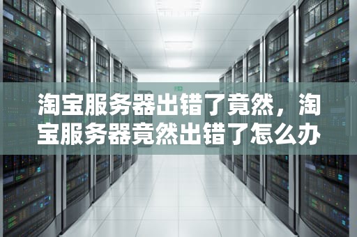淘宝服务器出错了竟然，淘宝服务器竟然出错了怎么办