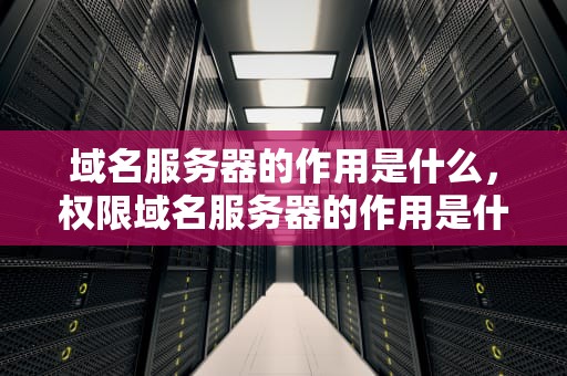 域名服务器的作用是什么，权限域名服务器的作用是什么