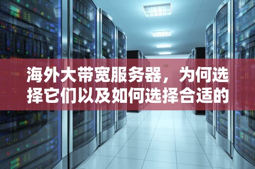 海外大带宽服务器，为何选择它们以及如何选择合适的提供商，海外大带宽服务器有哪些