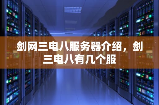 剑网三电八服务器介绍，剑三电八有几个服