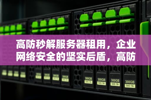 高防秒解服务器租用，企业网络安全的坚实后盾，高防秒解服务器租用多少钱