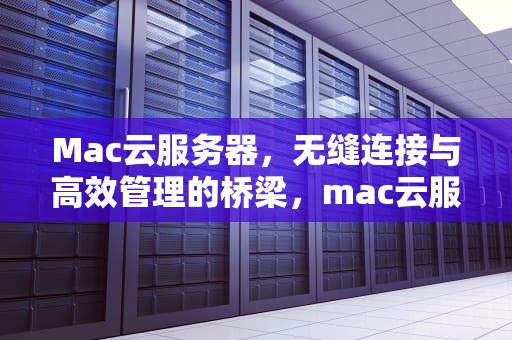Mac云服务器，无缝连接与高效管理的桥梁，mac云服务器运行windows