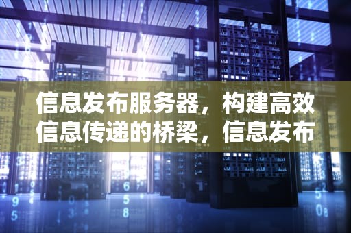 信息发布服务器，构建高效信息传递的桥梁，信息发布服务器是什么