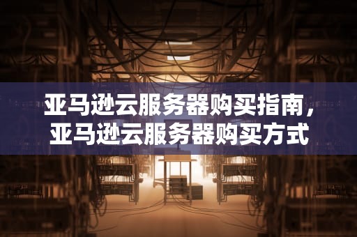 亚马逊云服务器购买指南，亚马逊云服务器购买方式