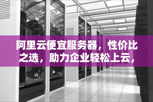 阿里云便宜服务器，性价比之选，助力企业轻松上云，阿里云便宜服务器推荐